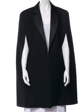 Yves Saint Laurent Black Cape Coat – Celebrity Style As Seen On Melania Trump